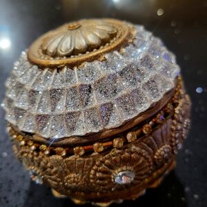 Elegant Gold and Silver Decorative Ball